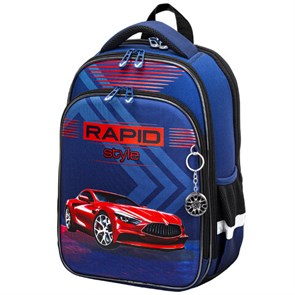 {{photo.Alt || photo.Description || 'Ранец BRAUBERG QUADRO, 3 отделения, с брелком, "Rapid style", 37х28х18 см, 270603'}}