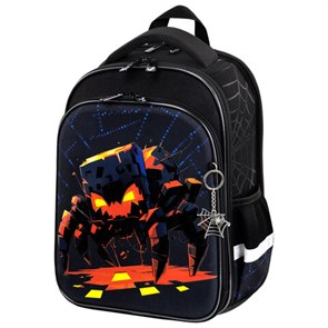 {{photo.Alt || photo.Description || 'Ранец BRAUBERG QUADRO, 3 отделения, с брелком, Fire spider, 37х28х18 см, 273106'}}