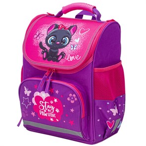 {{photo.Alt || photo.Description || 'Ранец ПИФАГОР BASIC, с эргономичной спинкой, "Black kitten", 35х28х18 см, 270681'}}
