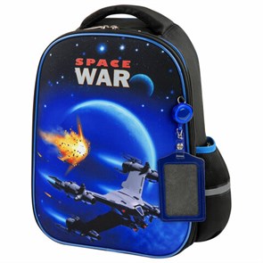 {{photo.Alt || photo.Description || 'Ранец ЮНЛАНДИЯ LIGHT, 2 отделения, "Space war", 38х29х16 см, 270607'}}