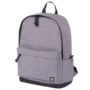 {{photo.Alt || photo.Description || 'Рюкзак BRAUBERG URBAN универсальный, "Grey Melange", серый, 43х30х17 см, 228842'}}