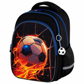 {{photo.Alt || photo.Description || 'Рюкзак BRAUBERG OPTIMA, 2 отделения, с брелоком, "Burning ball", 3D-панель, 36х27х18 см, 273158'}}