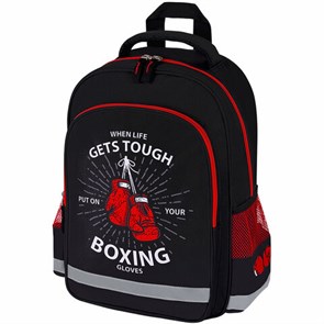 {{photo.Alt || photo.Description || 'Рюкзак ПИФАГОР SCHOOL, 1 отделение, 3 кармана, "Boxing", 38x28х14 см, 272077'}}