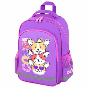 {{photo.Alt || photo.Description || 'Рюкзак ПИФАГОР SCHOOL, 1 отделение, 3 кармана, "Corgi queen", 38x28х14 см, 272085'}}