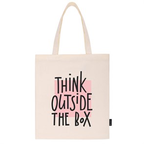 {{photo.Alt || photo.Description || 'Сумка шоппер BRAUBERG, канвас, 40х35 см, бежевый, "Think outside the box", 271898'}}