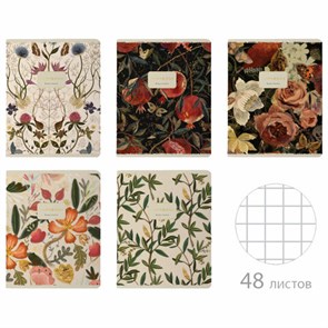 {{photo.Alt || photo.Description || 'Тетрадь А5 48 л. BRUNO VISCONTI скоба, клетка, Soft Touch, фольга, "BLOOM FLOWERS" (5 видов), 7-48-1277'}}