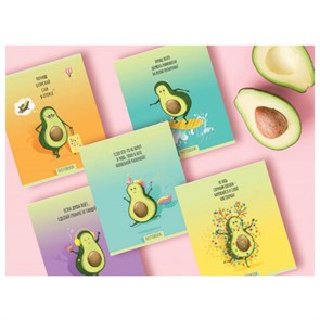 {{photo.Alt || photo.Description || 'Тетрадь А5, 48 л., ПЗБМ, скоба, клетка, Soft Touch, фольга, лак, "Не будь скучным, Avocado" (5 видов), 028947'}}