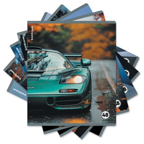 {{photo.Alt || photo.Description || 'Тетрадь обложка пластик, А5, 48 л., скоба, клетка, ERICH KRAUSE, "Rain Drive" (микс в спайке), 63377'}}