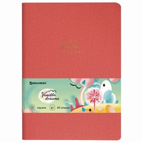 {{photo.Alt || photo.Description || 'Тетрадь 60 л. в клетку обложка кожзам под лён, сшивка, B5 (179х250мм), КОРАЛЛОВЫЙ, BRAUBERG PASTEL, 403873'}}