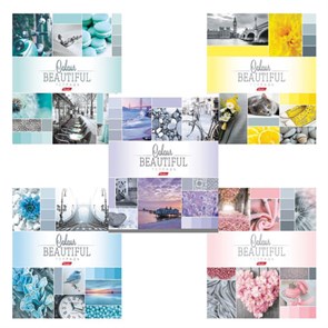 {{photo.Alt || photo.Description || 'Тетрадь А5, 96 л., HATBER, скоба, клетка, обложка картон, "BEAUTIFUL COLOURE" (микс), 046858, 96Т5В1'}}