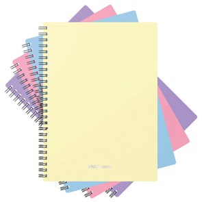 {{photo.Alt || photo.Description || 'Тетрадь обложка пластик, А5, 80 л., спираль, клетка, ErichKrause, "Pastel" ассорти (4 вида), 50162'}}