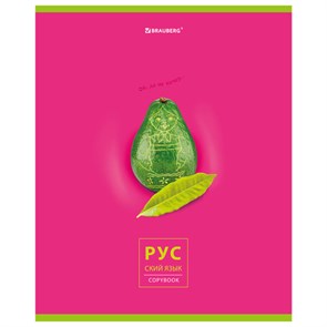 {{photo.Alt || photo.Description || 'Тетрадь предметная "AVOCADO" 48 л., глянцевый лак, РУССКИЙ ЯЗЫК, линия, подсказ, BRAUBERG, 404282'}}