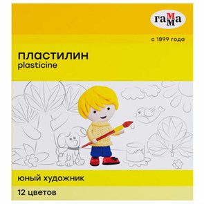{{photo.Alt || photo.Description || 'Пластилин ГАММА "Юный художник NEW", 12 цветов, 168 г, со стеком, 280045'}}