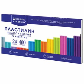 {{photo.Alt || photo.Description || 'Пластилин классический BRAUBERG "АКАДЕМИЯ КЛАССИЧЕСКАЯ", 24 цвета, 480 г, СТЕК, ВЫСШЕЕ КАЧЕСТВО, 106424'}}