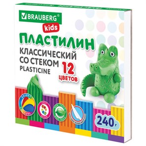 {{photo.Alt || photo.Description || 'Пластилин классический BRAUBERG KIDS, 12 цветов, 240 г, стек, ВЫСШЕЕ КАЧЕСТВО, 106436'}}