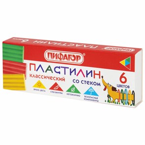 {{photo.Alt || photo.Description || 'Пластилин классический ПИФАГОР "Веселая такса", 6 цветов, 90 г, СО СТЕКОМ, 106674'}}