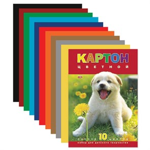 {{photo.Alt || photo.Description || 'Картон цветной А4 МЕЛОВАННЫЙ, 10 листов 10 цветов, в папке, HATBER ECO, 195х290 мм, "Белый щенок", 043288, 10Кц4_03414'}}