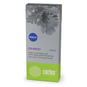 Картридж матричный CACTUS (CS-ERC31) для EPSON TM-930/950, пурпурный 361986