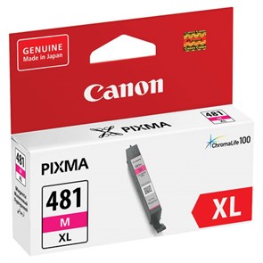 {{photo.Alt || photo.Description || 'Картридж струйный CANON (CLI-481M XL) для PIXMA TS704 / TS6140, пурпурный, ресурс 474 страницы, оригинальный, 2045C001'}}