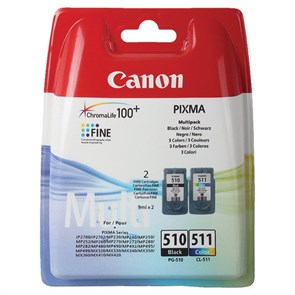 {{photo.Alt || photo.Description || 'Картридж струйный CANON (PG-510/CL-511) PIXMA MP240/250/260/MX320, оригинальный КОМПЛЕКТ 2 цвета, 264 страницы, 2970B010'}}