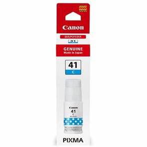 Чернила CANON (GI-41C) для G1400/G2400/G3400, голубые, 7700 стр., ОРИГИНАЛЬНЫЕ, 4543C001 364539