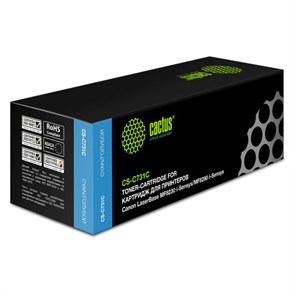 Картридж лазерный CACTUS (CS-C731C) для CANON LBP7100/7110/MF8230/8280, голубой, ресурс 1500 стр. 362723