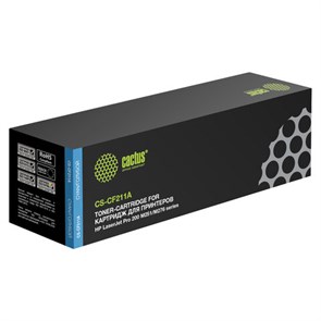 {{photo.Alt || photo.Description || 'Картридж лазерный CACTUS (CS-CF211A) для HP LaserJet Pro 200 M276n/M276nw, голубой, ресурс 1800 стр.'}}