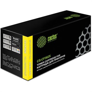 Картридж лазерный CACTUS (CS-CF362X) для HP LaserJet Pro M552dn/M553dn/M553n, желтый, ресурс 9500 стр. 362520