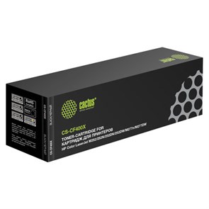 Картридж лазерный CACTUS (CS-CF400X) для HP LaserJet Pro M277n/dw/M252n/dw, черный, ресурс 2800 стр. 362278
