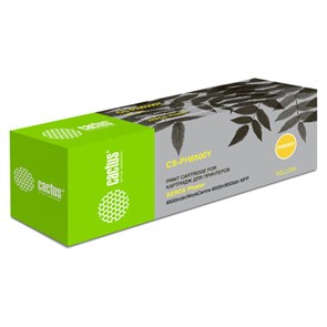 Картридж лазерный CACTUS (CS-PH6500Y) для XEROX Phaser 6500/WC6505, желтый, ресурс 2500 стр. 362590