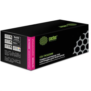 Картридж лазерный CACTUS (CS-TK5230M) для Kyocera M5521cdn/M5521cdw/P5021cdn, пурпурный, ресурс 2600 страниц 363697