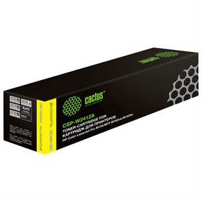 Картридж лазерный CACTUS (CSP-W2412A) для HP Color LaserJet Pro M155/M182nw, желтый, ресурс 850 страниц 364162
