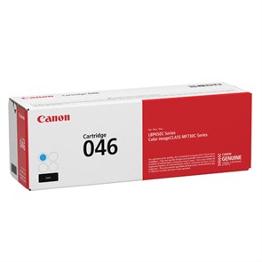 Картридж лазерный CANON (046C) i-SENSYS LBP653Cdw / 654Cx / MF732Cdw / 734Cdw, голубой, ресурс 2300 страниц, оригинальный, 1249C002 363229
