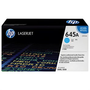 Картридж лазерный HP (C9731A) Color LaserJet 5500/5550, №645A, голубой, оригинальный, ресурс 12000 страниц 361218
