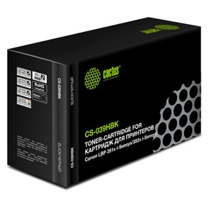 Картридж лазерный CACTUS (CS-039HBK) для Canon i-Sensys LBP 351x /352x, ресурс 25000 страниц 363678