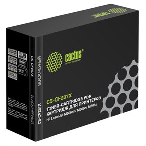 Картридж лазерный CACTUS (CS-CF287X) для HP LaserJet M506dn/M506x/M527dn, ресурс 18000 стр. 362305