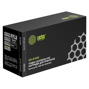 Картридж лазерный CACTUS (CS-S1640) для SAMSUNG ML-1641/ ML-1640 / 2240 / 2241, ресурс 1500 стр. 361782