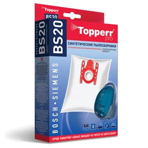 {{photo.Alt || photo.Description || 'Мешок для пылесоса (пылесборник) синтетический TOPPERR BS20, BOSCH, SIEMENS, КОМПЛЕКТ 4 шт., 1401'}}