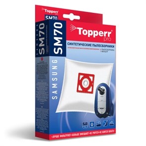 {{photo.Alt || photo.Description || 'Мешок для пылесоса (пылесборник) синтетический TOPPERR SM 70, SAMSUNG, КОМПЛЕКТ 4 шт., 1406'}}