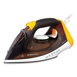{{photo.Alt || photo.Description || 'Утюг BRAYER BR4003, 2400 Вт, керамическое покрытие, самоочистка, антикапля, антинакипь, автоотключение, коричневый'}}