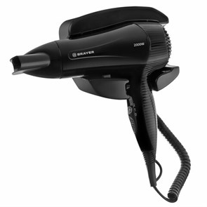{{photo.Alt || photo.Description || 'Фен для волос настенный BRAYER BR3021BK, 2000 Вт, пластик, 2 скорости, 2 температурных режима, черный'}}