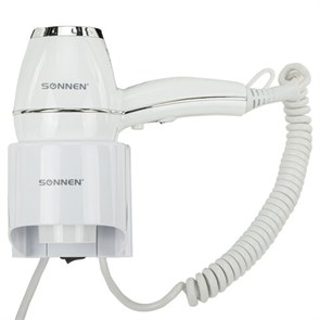 {{photo.Alt || photo.Description || 'Фен для волос настенный SONNEN HD-2206 SUPER POWER, 1850 Вт, белый, 3 температурных режима, 608482'}}