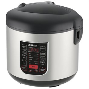 {{photo.Alt || photo.Description || 'Мультиварка SCARLETT SC-MC410S27, 900 Вт, 5 л, 22 программы, серебро/черная'}}
