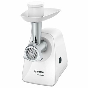 {{photo.Alt || photo.Description || 'Мясорубка BOSCH MFW2500W, 1500 Вт, производительность 1,7 кг/мин, металлический шнек, пластик, белая'}}