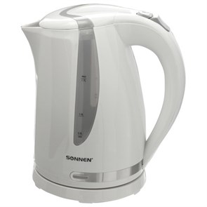 {{photo.Alt || photo.Description || 'Чайник SONNEN KT-1743, 1,7 л, 2200 Вт, закрытый нагревательный элемент, пластик, белый, 453414'}}