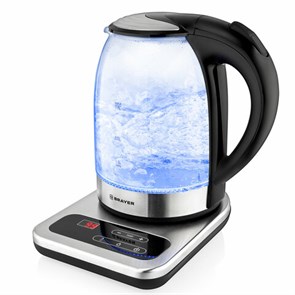 {{photo.Alt || photo.Description || 'Чайник с терморегулятором BRAYER BR1003, 1,7 л, 2200 Вт, закрытый нагревательный элемент, стекло'}}