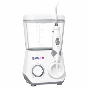 {{photo.Alt || photo.Description || 'Ирригатор для полости рта (НДС 10%) B.WELL WI-933, стационарный, емкость резерв 0,8 л, 8 насадок, белый'}}