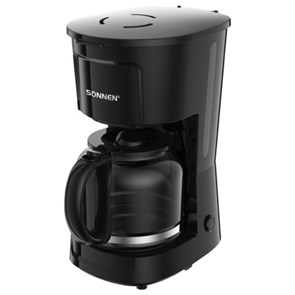 {{photo.Alt || photo.Description || 'Кофеварка капельная SONNEN CM1095, 900 Вт, объем 1,8 л, подогрев кофе, противокапельная система, черная, 456334'}}