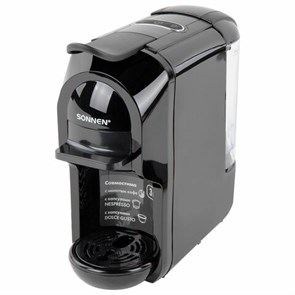 {{photo.Alt || photo.Description || 'Кофемашина капсульная 3 в 1 для молотого кофе и капсул DOLCE GUSTO и NESPRESSO, SONNEN CM510, 1450 Вт, объем 0,6 л, 456336'}}