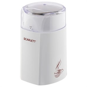 {{photo.Alt || photo.Description || 'Кофемолка SCARLETT SC-CG44506, 160 Вт, объем 60 г, пластик, ножи из нержавеющей стали, белая с рисунком'}}